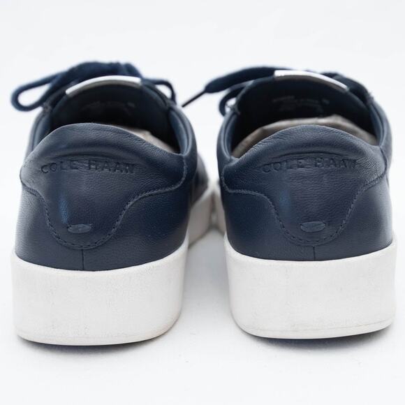 Cole Haan Blue Leather GrandPrø Sneakers Size 8 - Picture 4 of 10